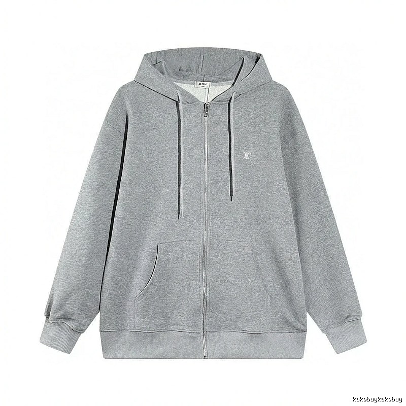 CELINE grey casual style hoodie