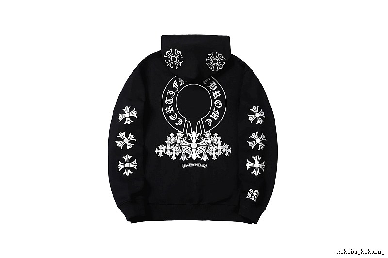 Chrome Hearts 2088-82 Black Cross Graphic Hoodie Match Day