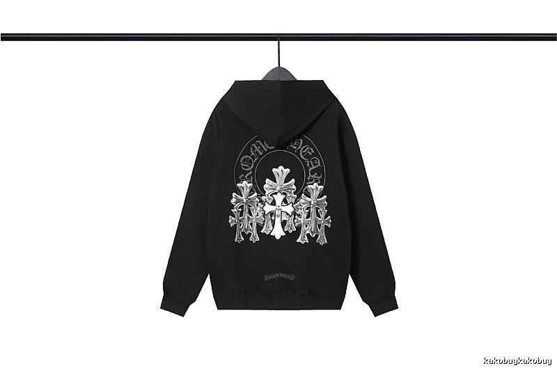 Chrome Hearts 2089-72 Black Cross Graphic Hoodie Easy Pairing