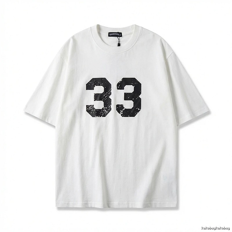 Chrome Hearts American-style digital wind white T-shirt