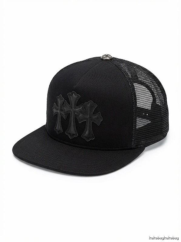 Chrome Hearts Black Trendy Baseball Cap
