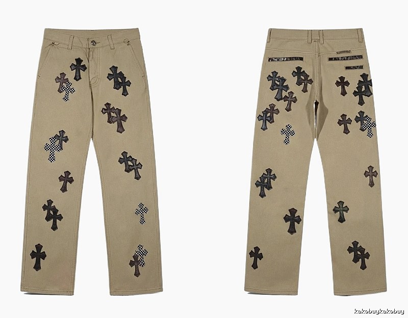 Chrome Hearts Cross Vintage Khaki Pants