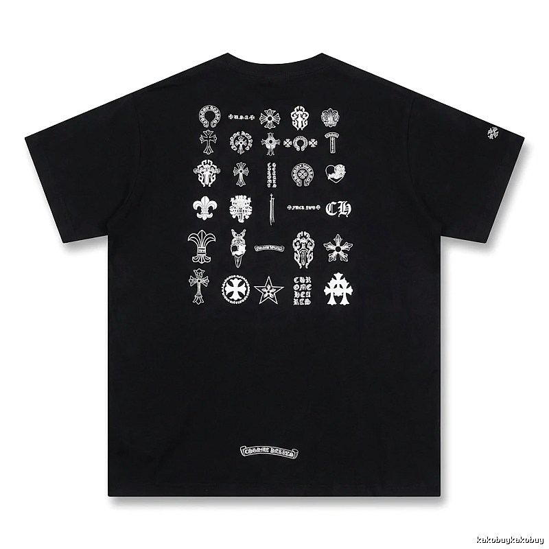 Chrome Hearts dark style black T-shirt
