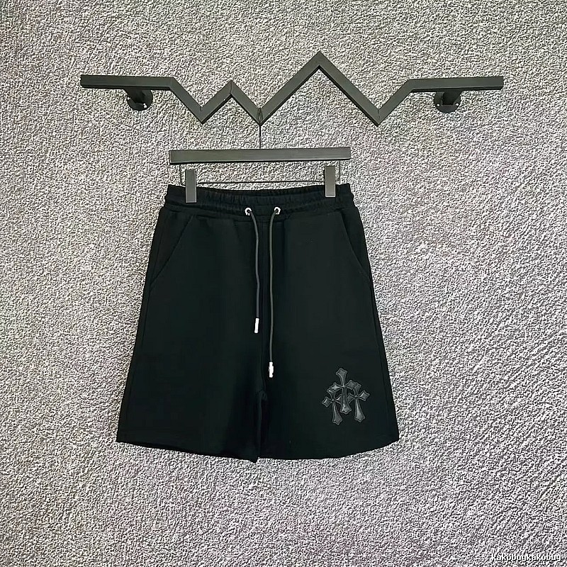 Chrome Hearts Trendy and Cool Casual Black Shorts