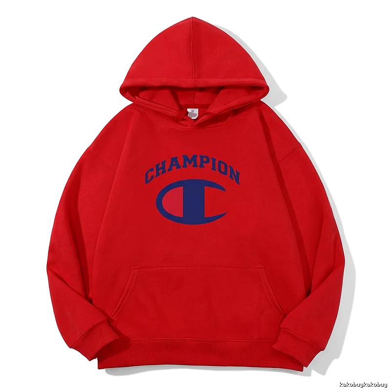 Classic trendy brand Champion red hoodie