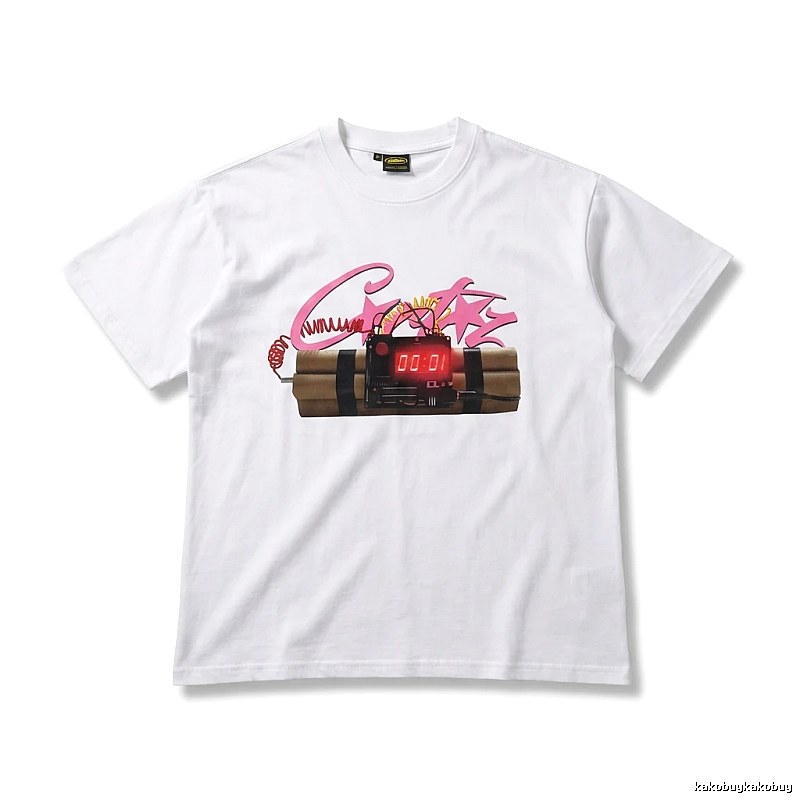 Corteiz Explosive Style White T-shirt