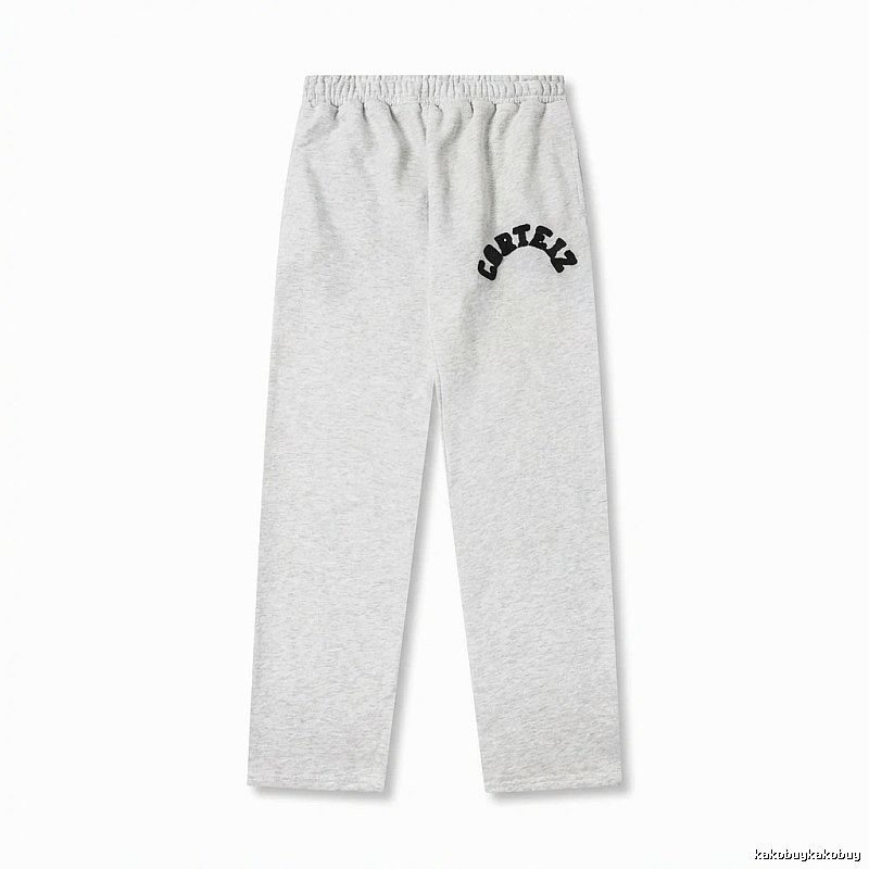 Corteiz minimalist light gray sweatpants