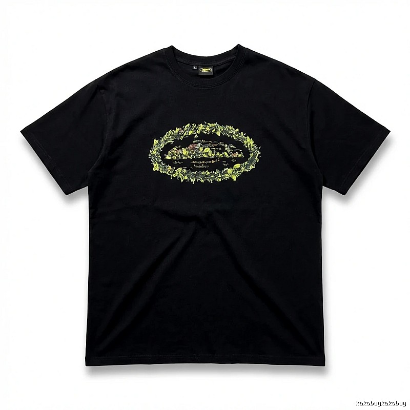 Corteiz Printed Trendy Black T-shirt