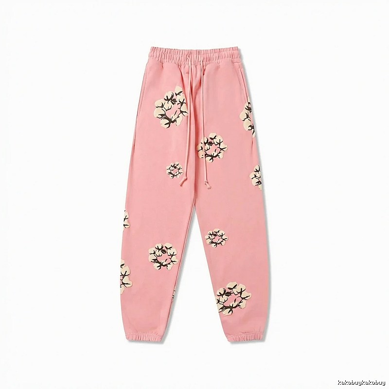 DENIM TEARS Floral Pink Sweatpants