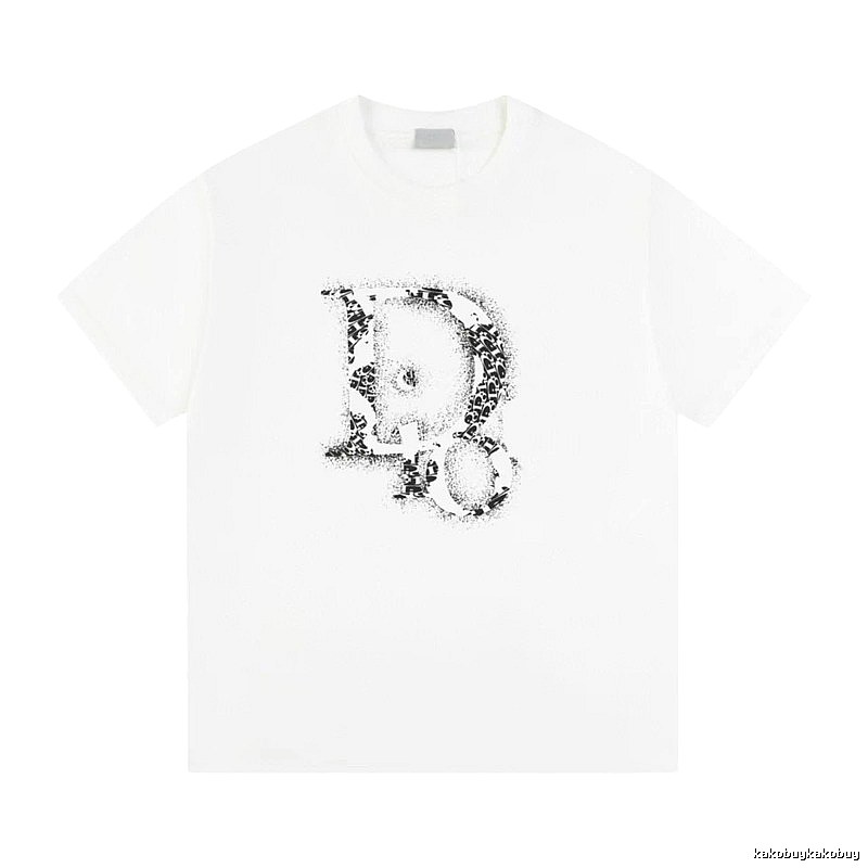 Dior Minimalist Monogram White Short-sleeved T-shirt