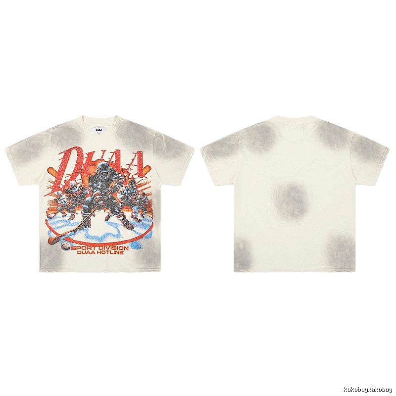 DUAA Ice Hockey Collection Vintage Style Off-white T-shirt