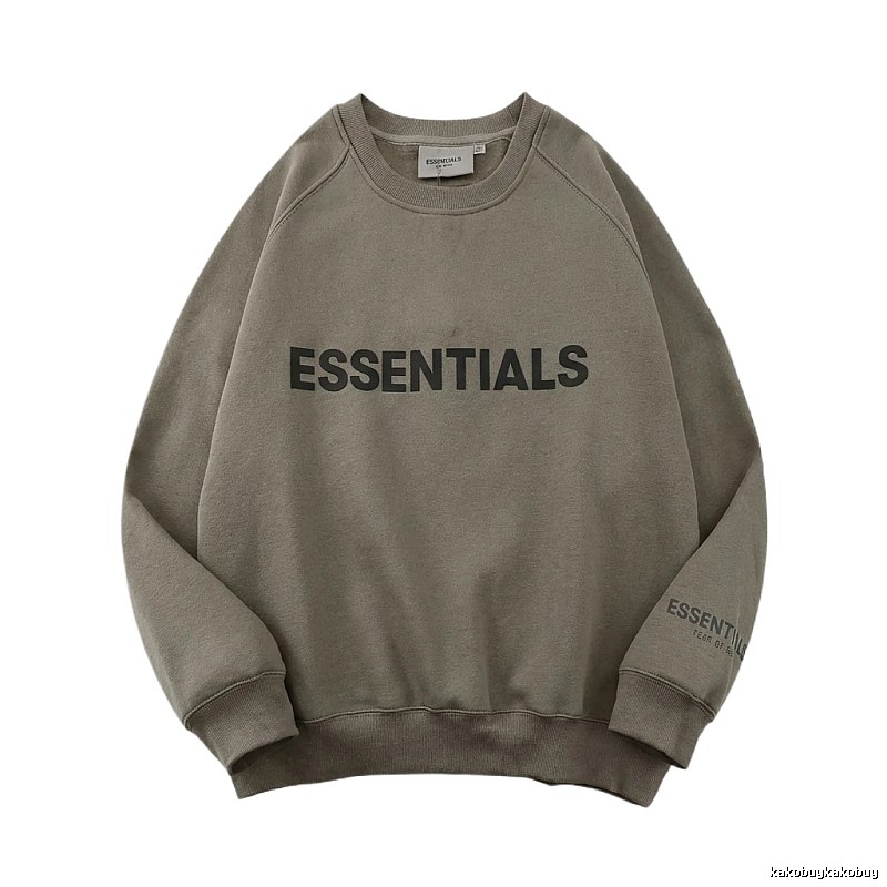 ESSENTIALS Basic Gray Sweatshirt