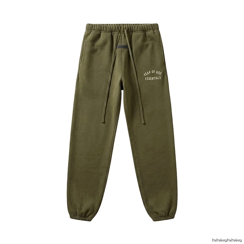 ESSENTIALS casual style olive green sweatpants