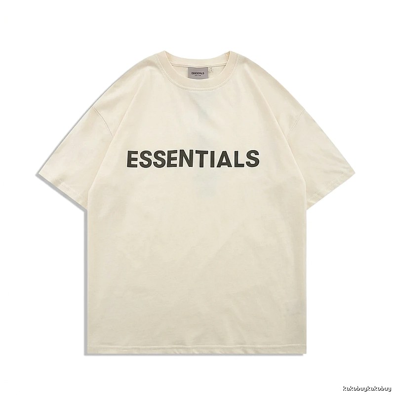 ESSENTIALS minimalist style beige T-shirt