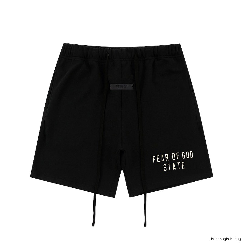 ESSENTIALS minimalist style black shorts