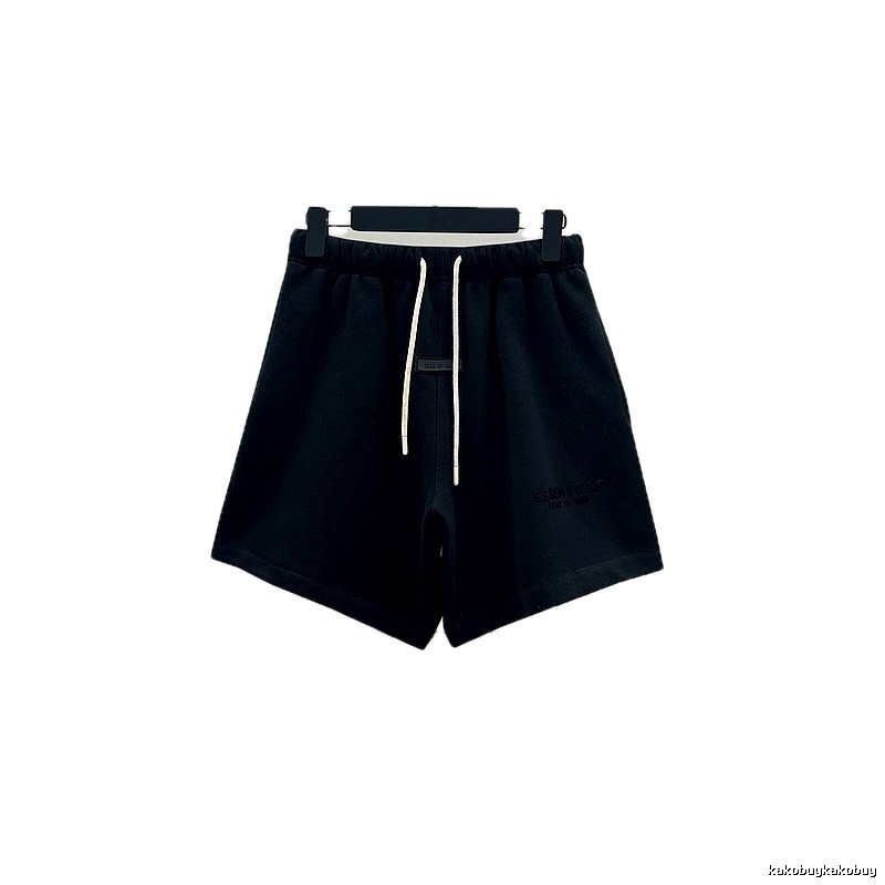 ESSENTIALS Minimalist Style Black Shorts