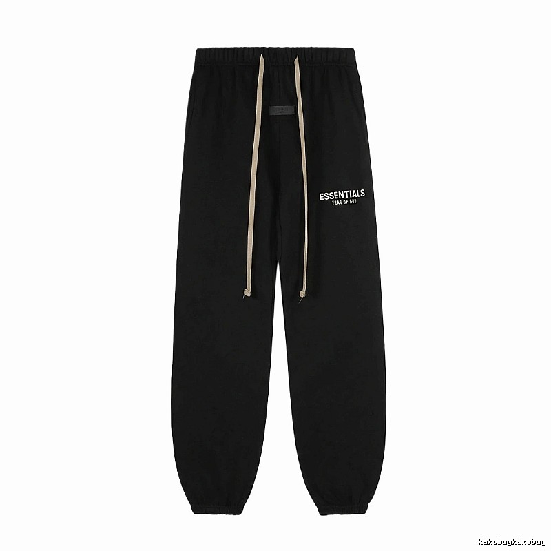 ESSENTIALS minimalist style black sweatpants