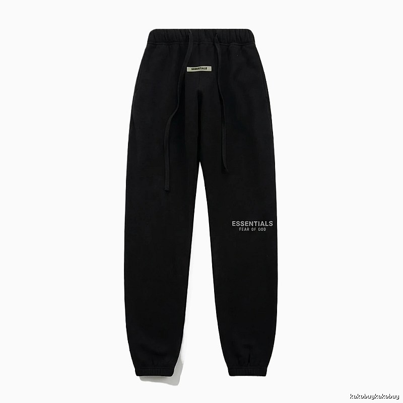 ESSENTIALS minimalist style black sweatpants