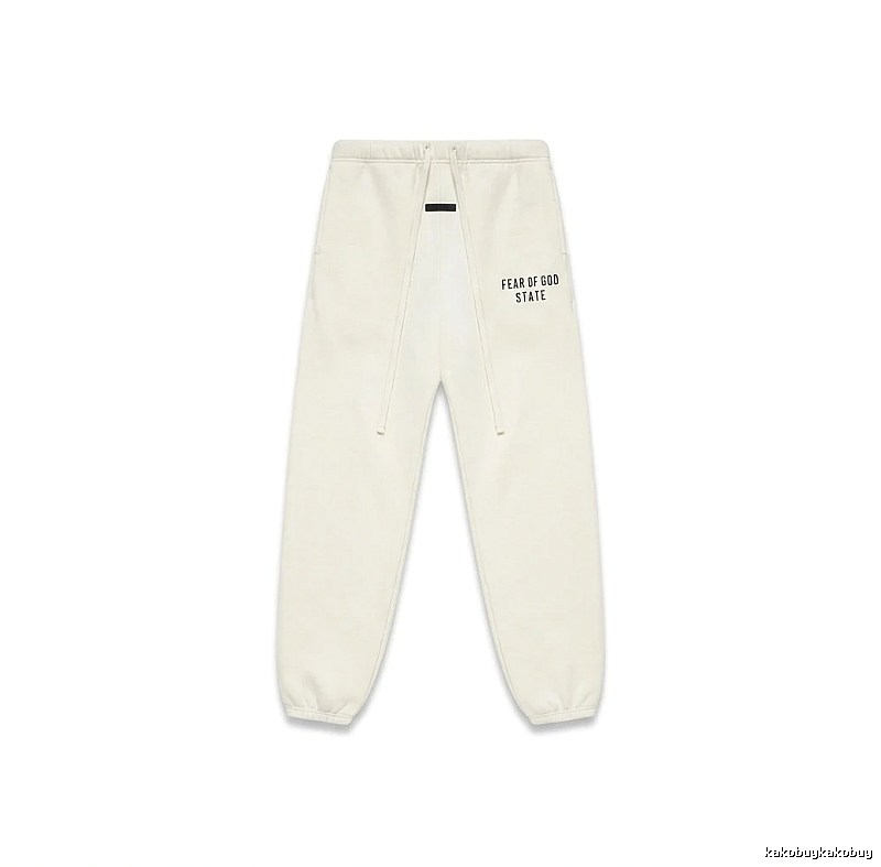 ESSENTIALS minimalist style white sweatpants