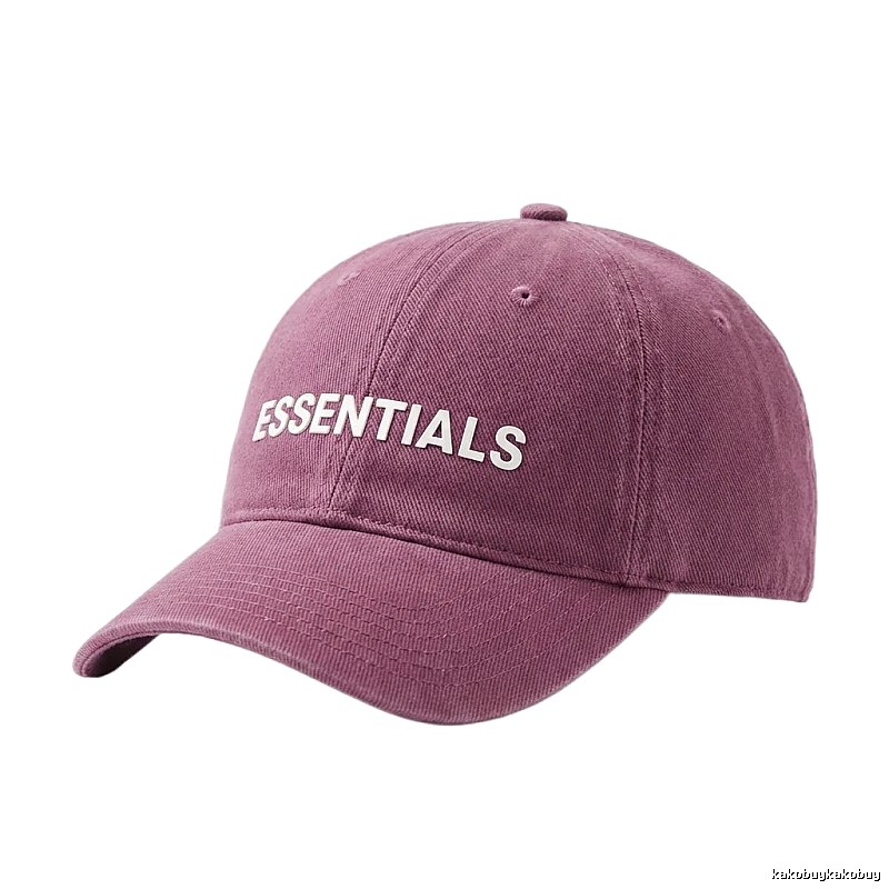 ESSENTIALS Simple Style Burgundy Hat