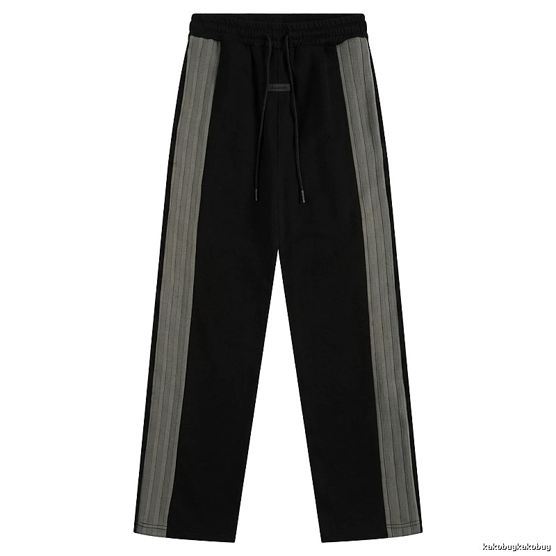 ESSENTIALS striped casual black pants