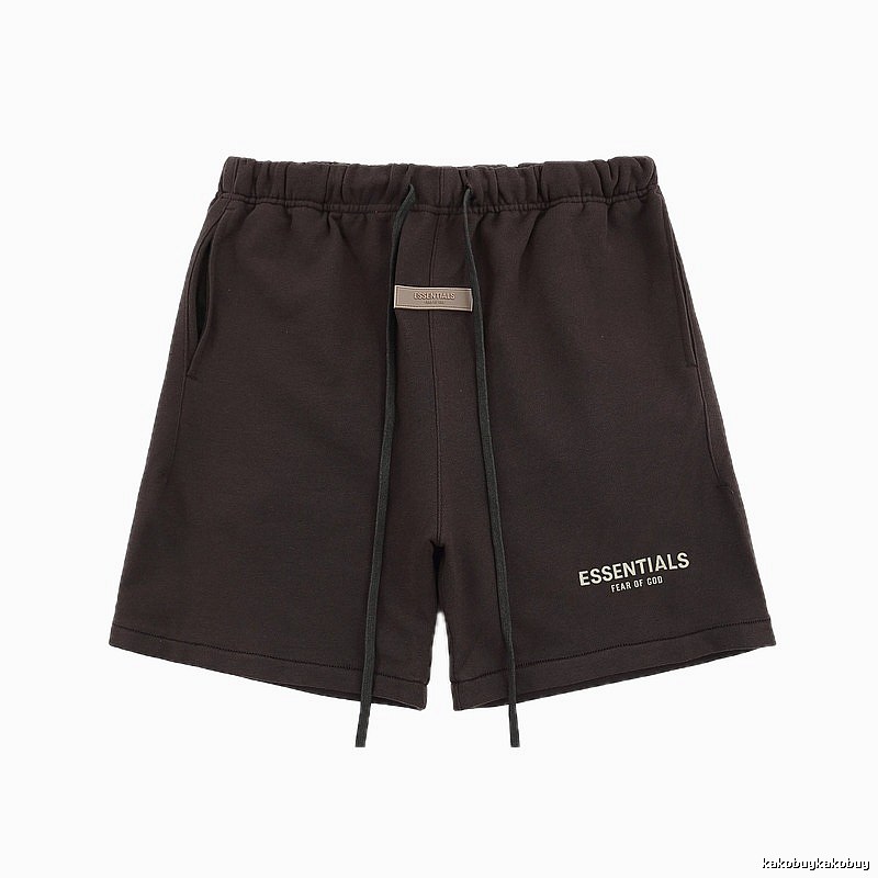 Essentials trendy brand dark coffee shorts