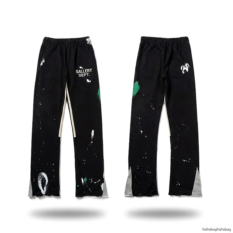 Gallery Dept Graffiti Style Black Trousers