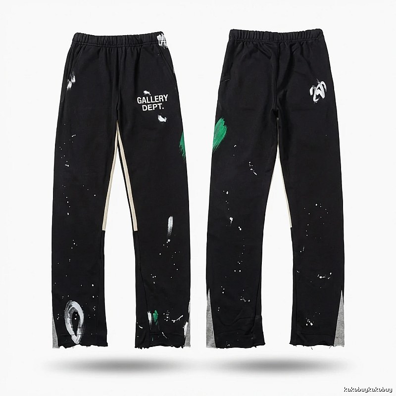 Gallery Dept Graffiti Style Black Trousers