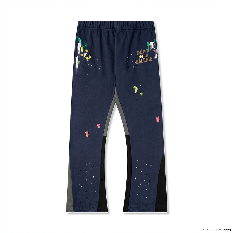 Gallery Dept graffiti-style dark blue sweatpants