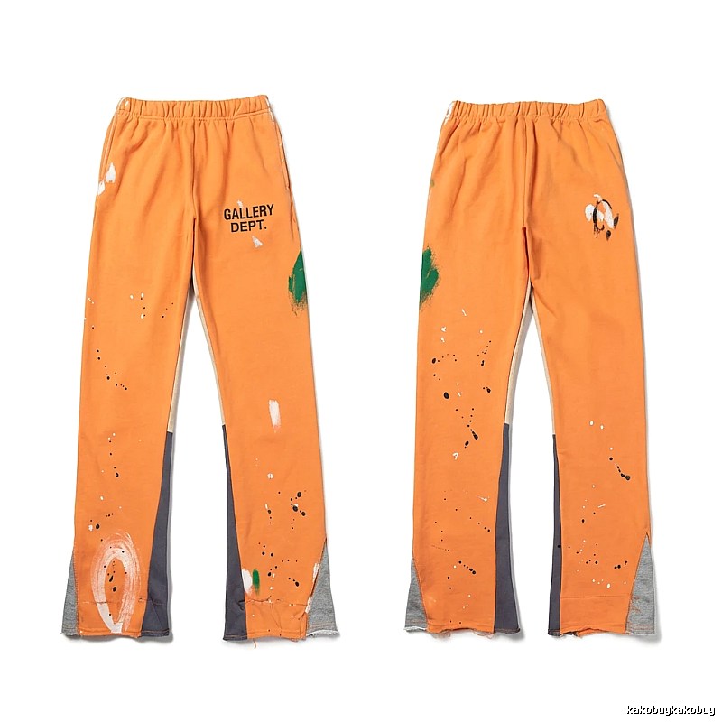 Gallery Dept Graffiti Style Orange Trousers