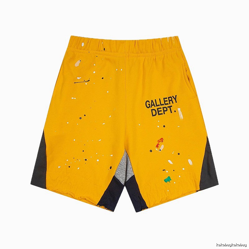 Gallery Dept. Graffiti-style Yellow Shorts