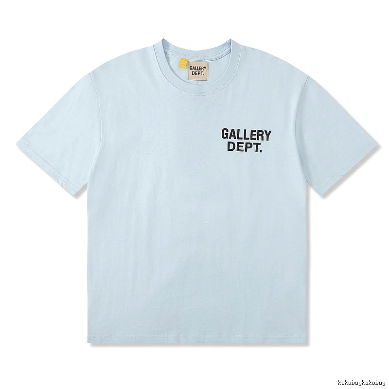 Gallery Dept Simple Style Light Blue T-shirt
