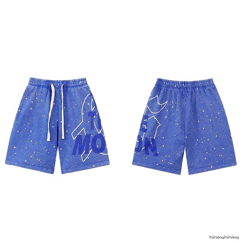 Godspeed Starry Sky Street Style Blue Shorts
