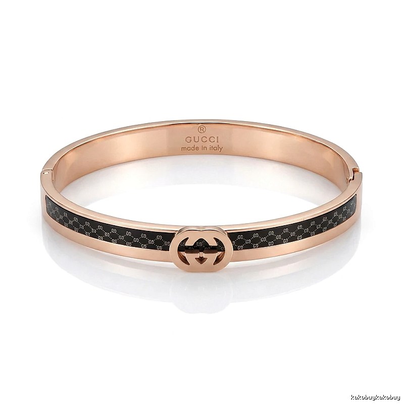 Gucci Double G Vintage Rose Gold Bracelet