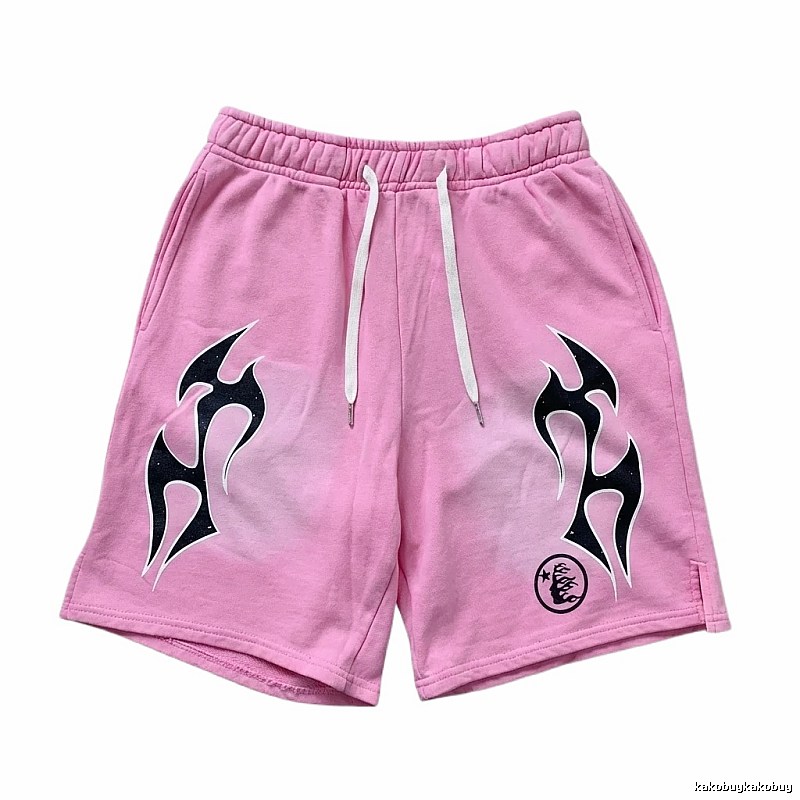 Hellstar Flame Wind Pink Shorts