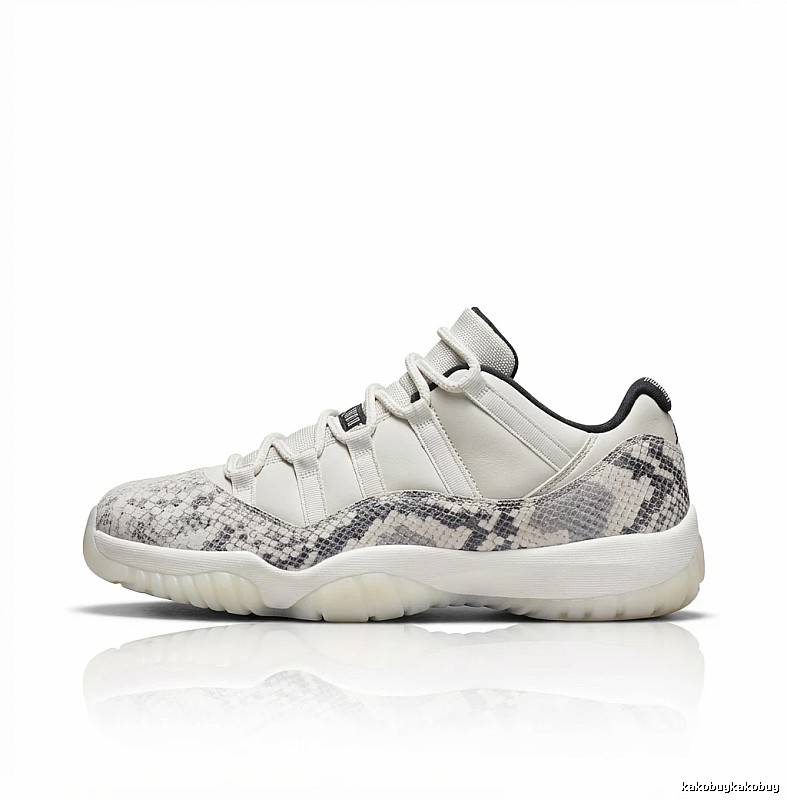 Jordan 11 Snake Print Fashionable Athletic Shoes