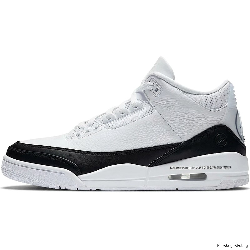 Jordan AJ3 Black and White Retro Sports Shoes
