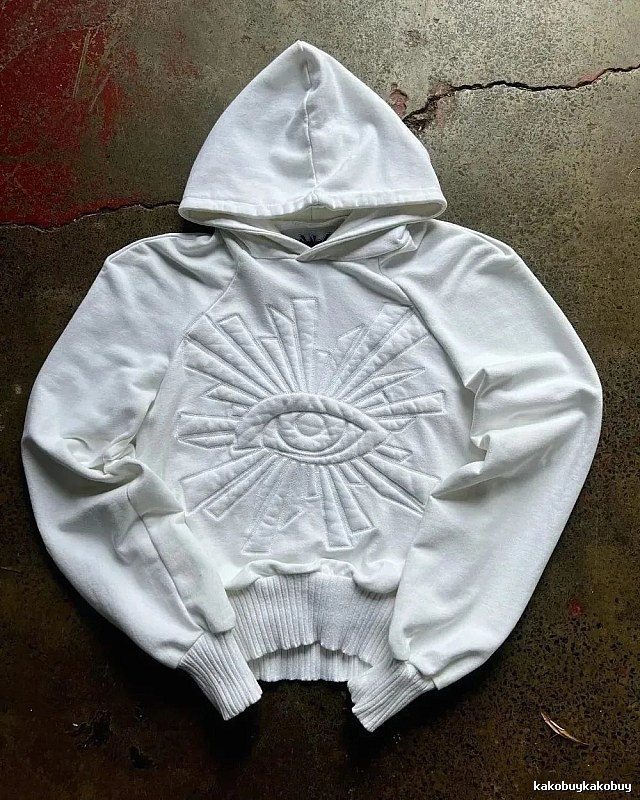 Kapital Casual Eye graphic hoodie Black Raised Eye for Streetwear Looks