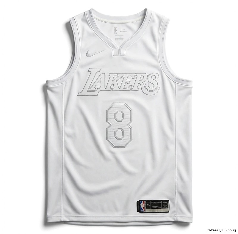 Kobe Lakers retro-style white tank top