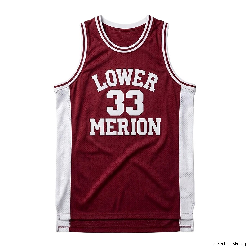 Kobe retro-style burgundy jersey