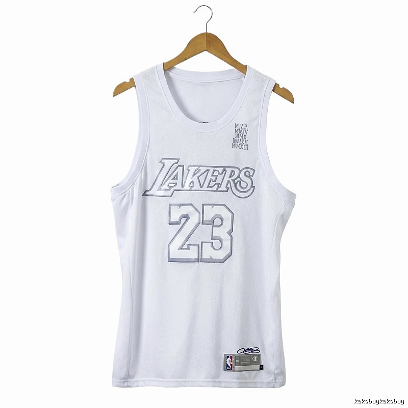 Lakers LBJ retro white vest