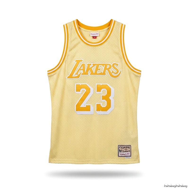 LBJ Lakers retro yellow jersey