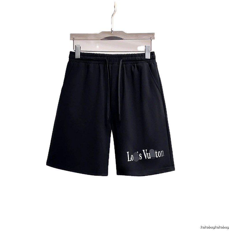 Louis Vuitton Casual Black Lettered Shorts