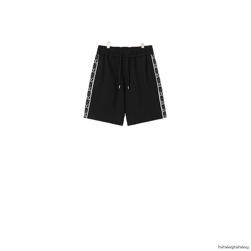Louis Vuitton Side-Printed Casual Black Shorts