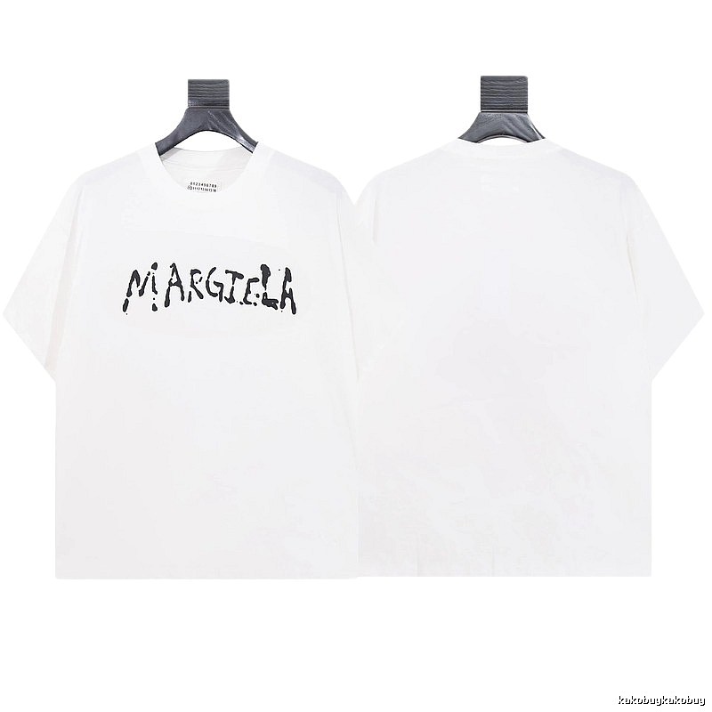 Maison Margiela Graffiti Street Style White T-shirt