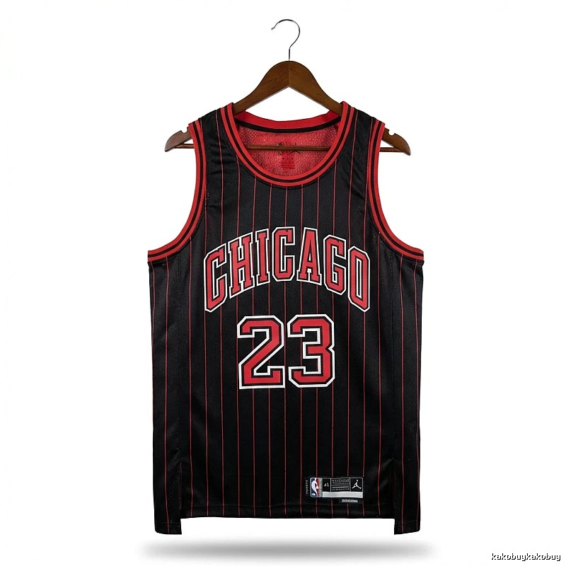 Michael Jordan retro black and red jersey
