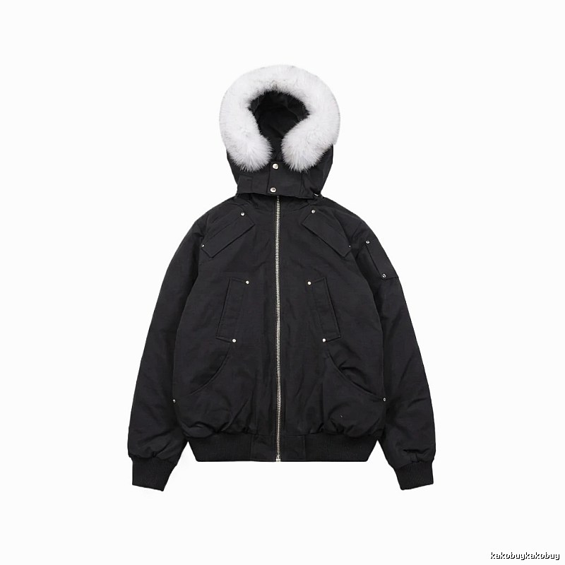 Michael Kors black utility-style down jacket