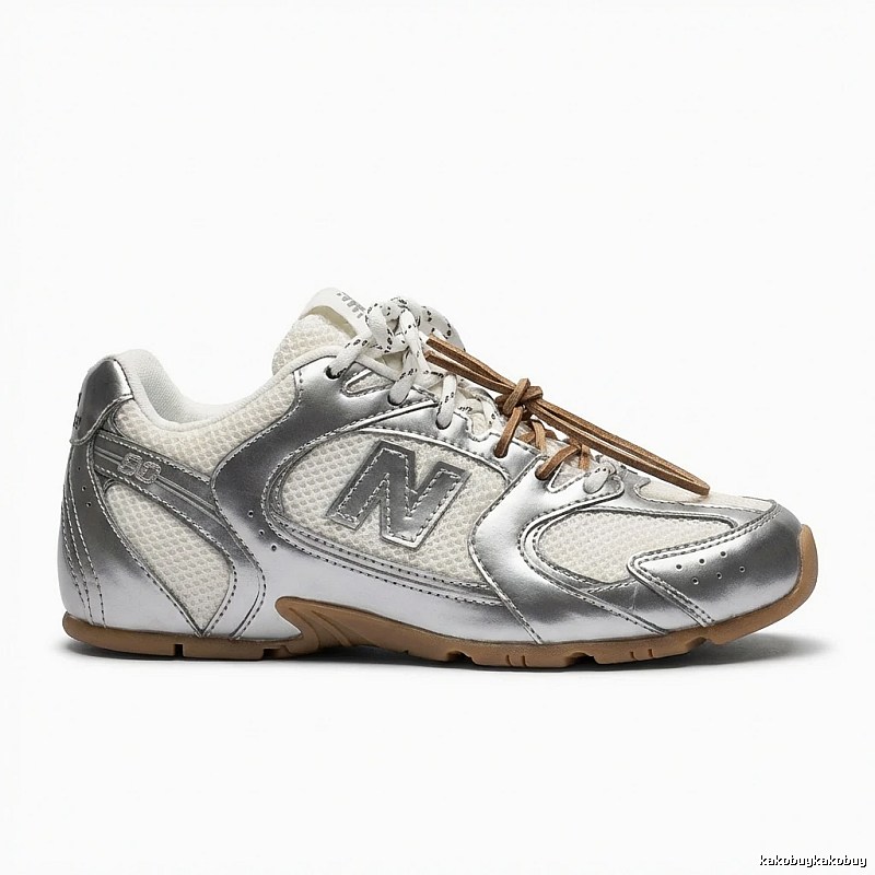 Miu Miu silver retro sports shoes
