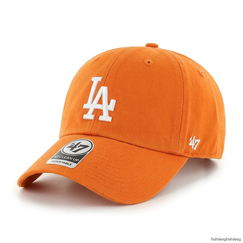 MLB baseball style orange baseball cap