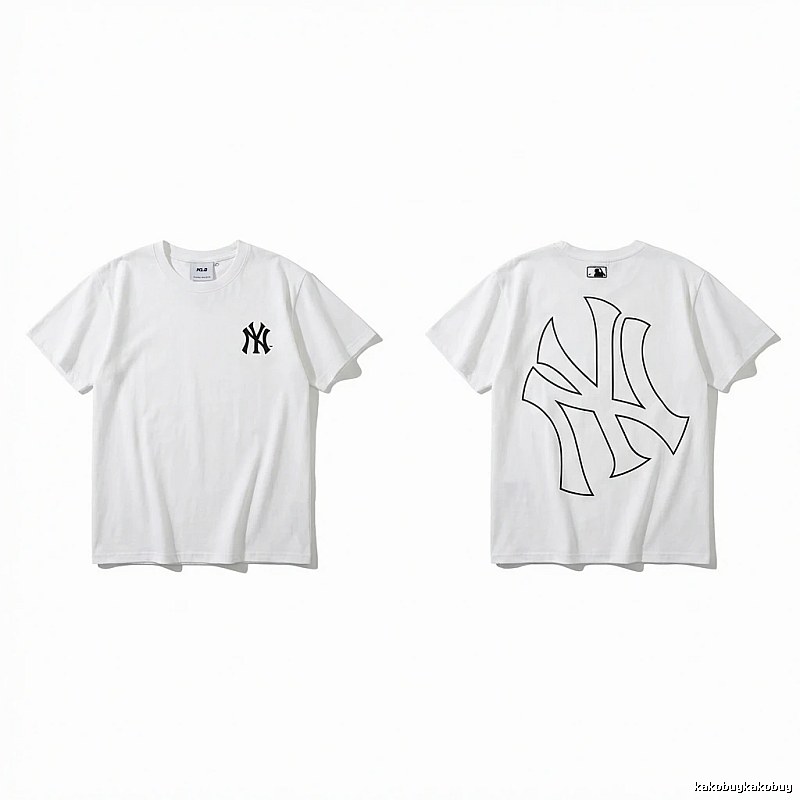 MLB New York Yankees minimalist style white T-shirt